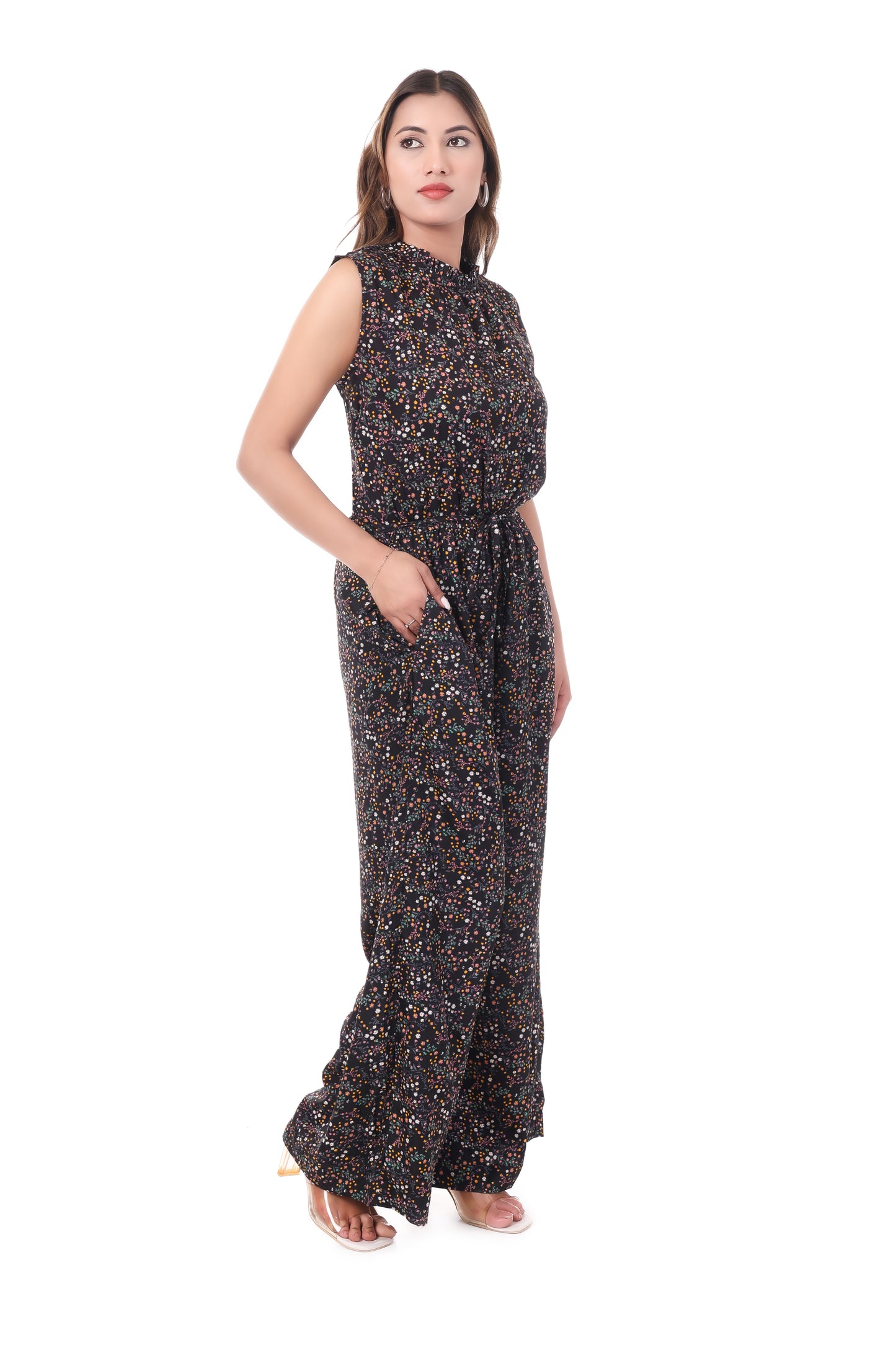 AmbT Multicolor Printed Jumpsuit